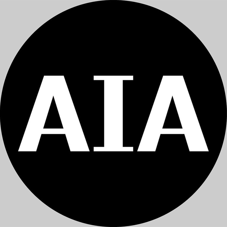 AIA logo in black and white
