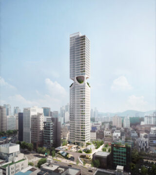 Seoul's supertall tower designed by ODA. Photo: Courtesy of Secci Smith.