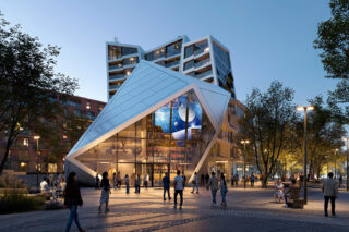 National Centre of Reading Culture at Sekyra Flowers by Studio Libeskind in Prague, CR. Image: courtesy of Studio Libeskind.