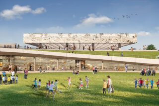 La Brea Tar Pits redesign by WEISS/MANFREDI in Los Angeles, CA. Image: WEISS/MANFREDI, courtesy of NHMLAC.