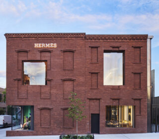Exterior of the new Hermès store in Williamsburg