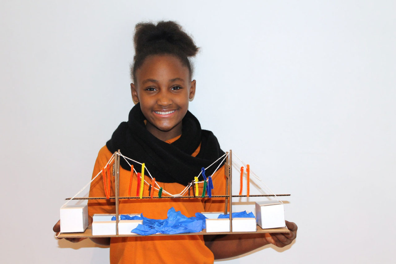 K-12 Student Day, Building Bridges, 4th Grade. Photo: Center for Architecture.