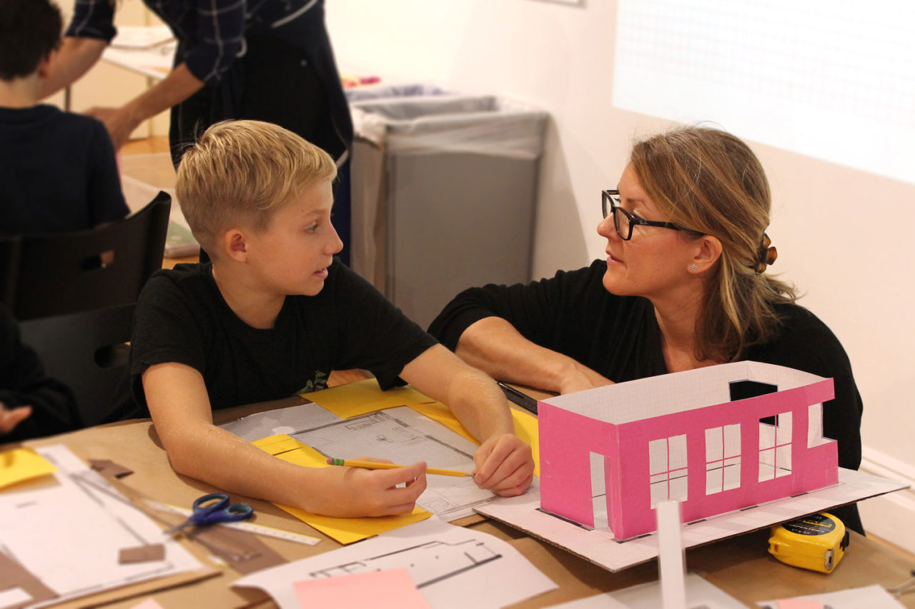K-12 Student Day, Scale Model Building, 7th Grade. Photo: Center for Architecture.