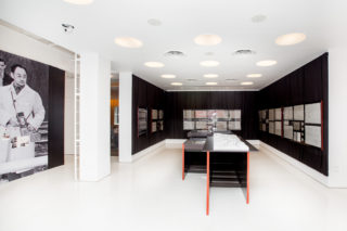 Installation view, "Kaneji Domoto at Frank Lloyd Wright's Usonia," 2017. Photo: Erik Bardin.