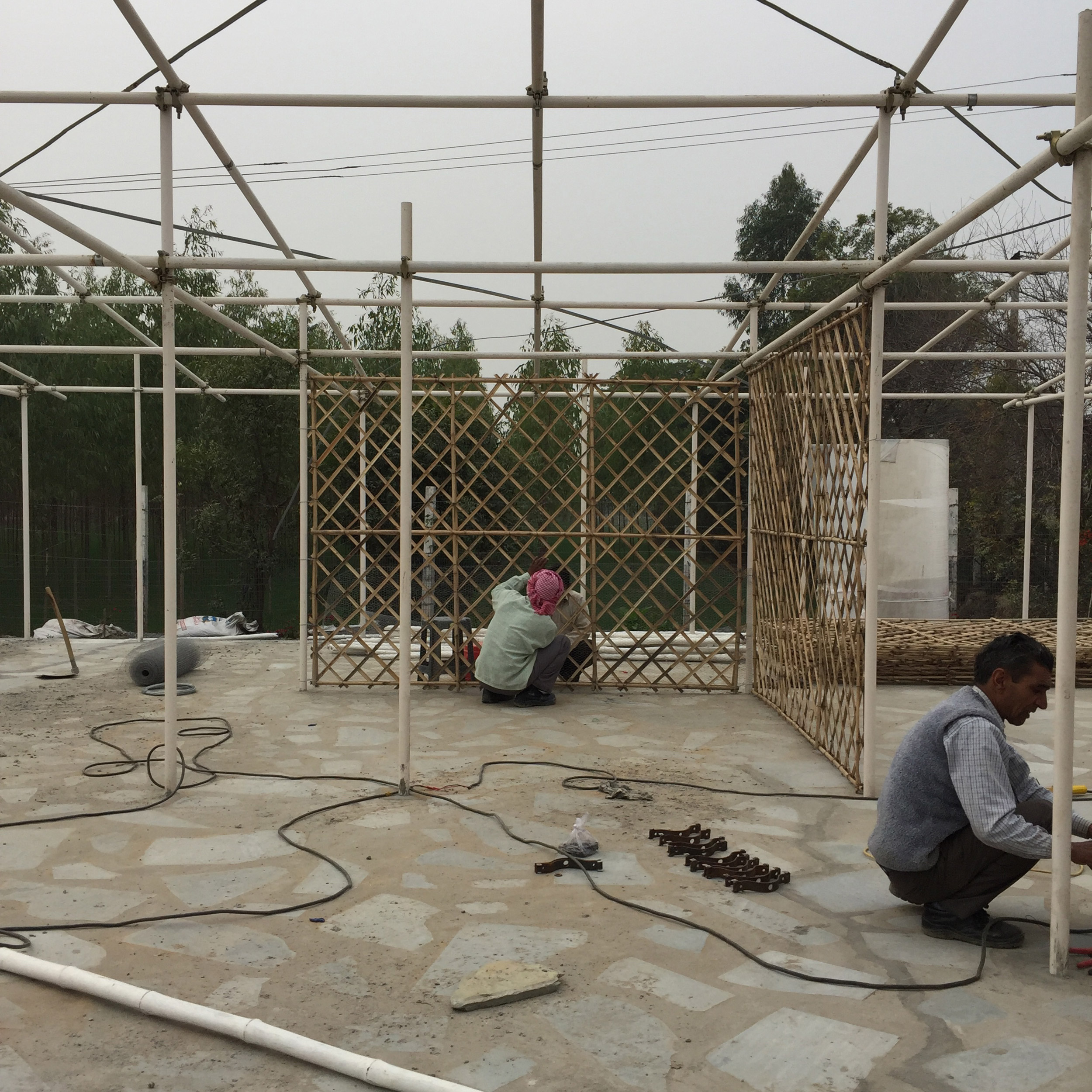 Workers' Housing Prototype in Haryana, India, by Hatch Workshop. Photo: Courtesy Hatch Workshop.
