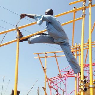 Kibera Hamlets School in Kibera, Nairobi, Kenya, by helloeverything, SelgasCano, and Studio 14. Photo: Courtesy of helloeverything.