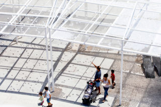 Cloud Seeding Plaza Pavilion. Photo: Aviad Bar Ness.