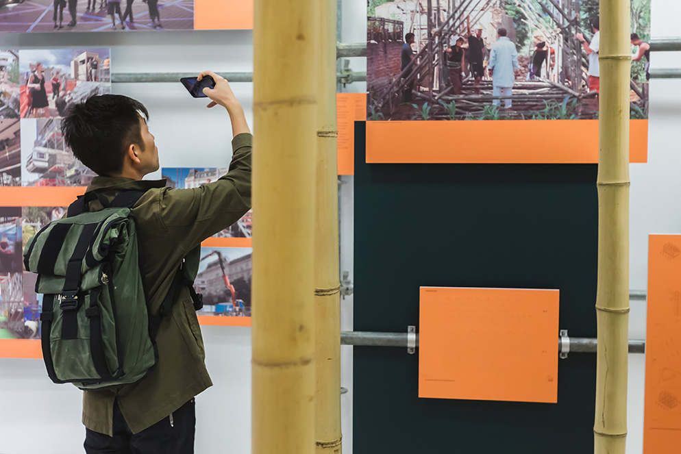 "Scaffolding," October 2, 2017 - January 18, 2018. Photo: Erik Bardin.