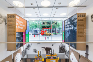 Installation view, "Designing Waste: Strategies for a Zero Waste City", 2018. Photo: Erik Bardin.