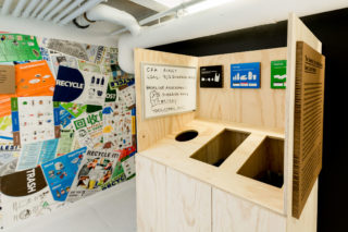 Installation view, "Designing Waste: Strategies for a Zero Waste City", 2018. Photo: Erik Bardin.