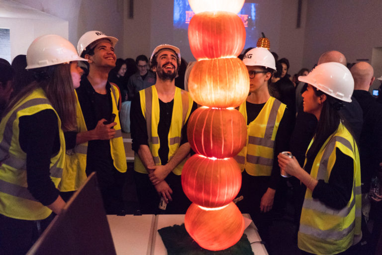 BIG - Bjarke Ingels Group's pumpkin tower lantern. Credit: Daniel Cole.