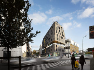 Les Lilas Young Workers Housing & Creche in France by Chartier Dalix Architectes + Avenier & Cornejo Architectes. Photo: David Foessel.