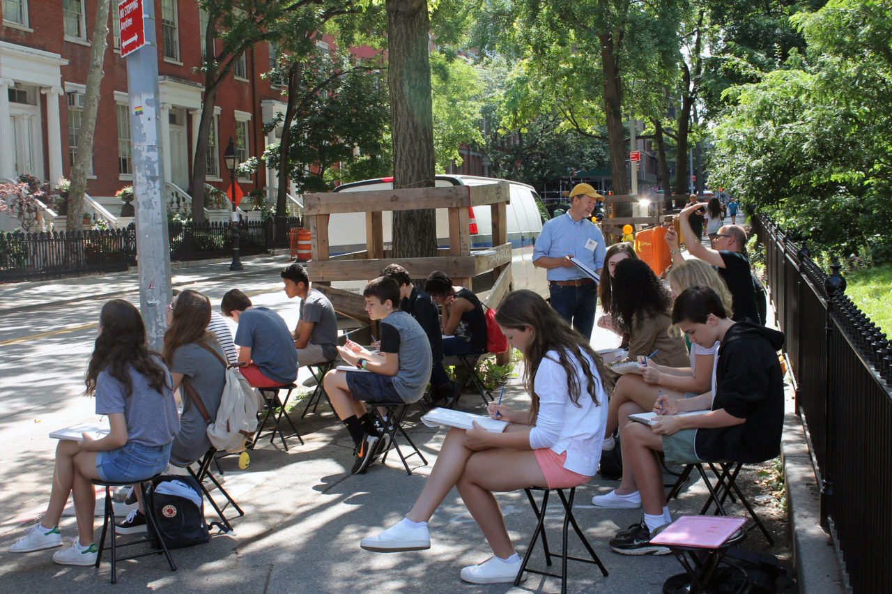 K-12 Summer Program, Architectural Drawing. Photo: Center for Architecture.
