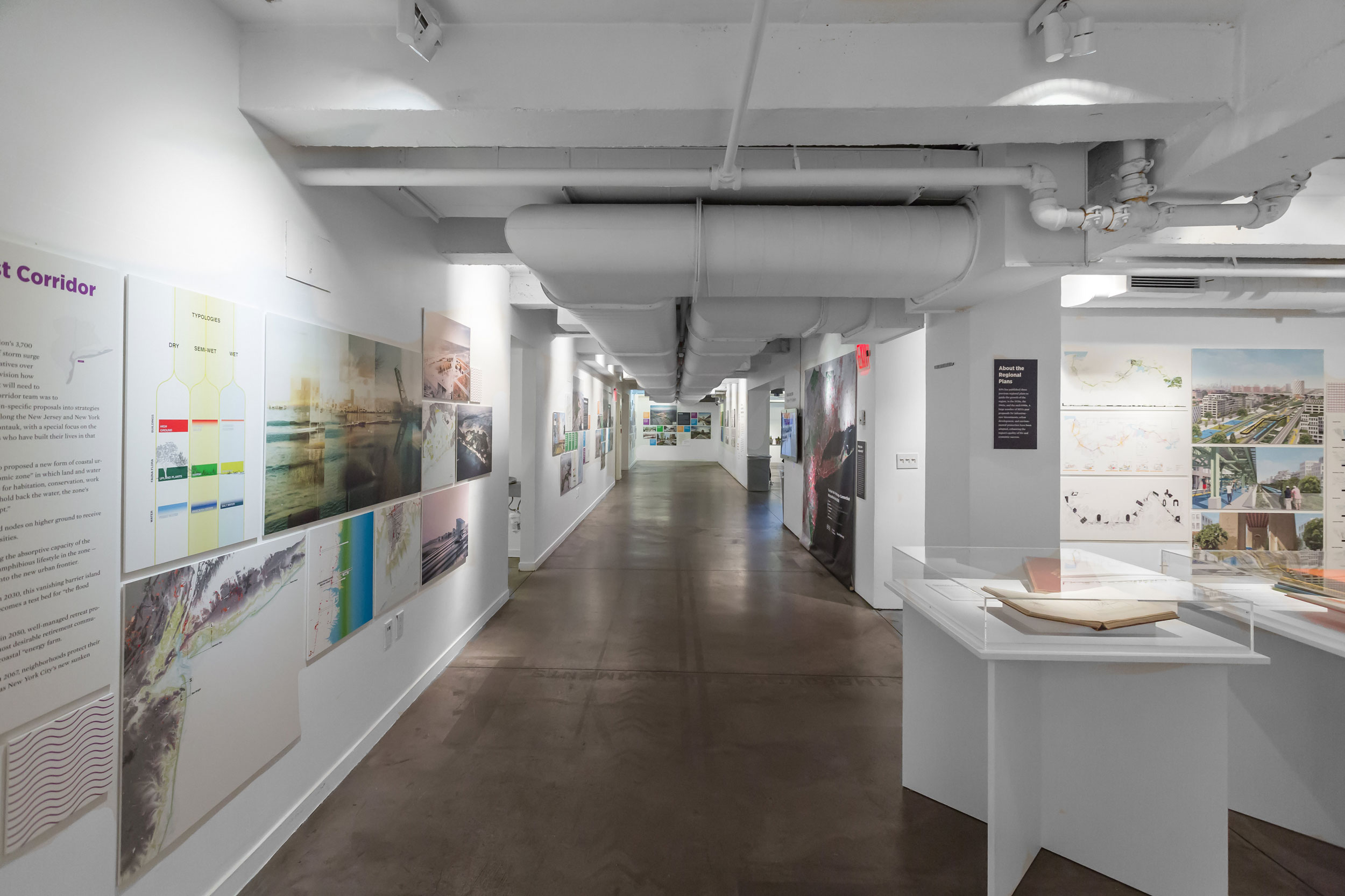 "The Future of the New York Metropolitan Area: The Fourth Regional Plan," installation view, 2018. Photo: Erik Bardin.