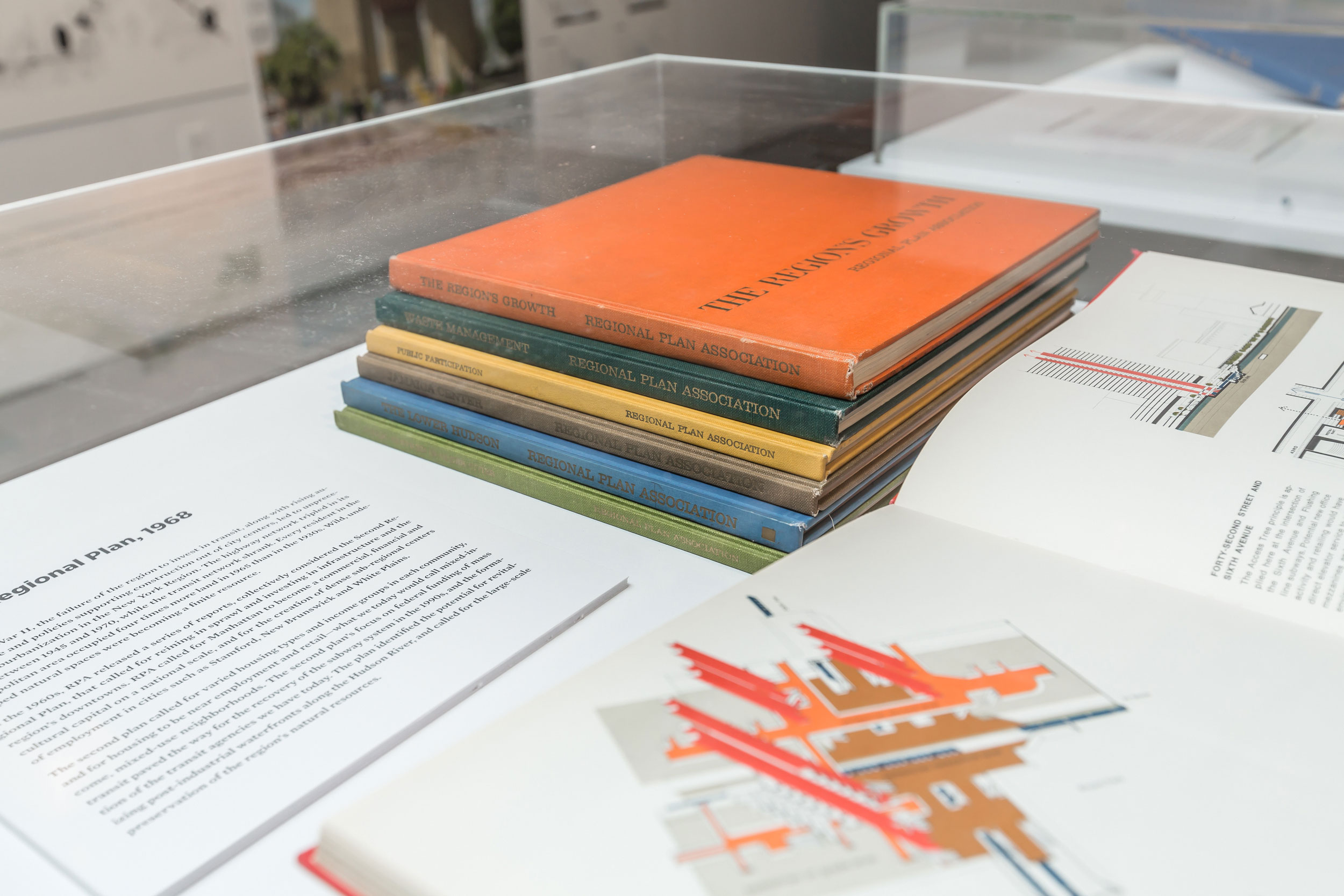 "The Future of the New York Metropolitan Area: The Fourth Regional Plan," installation view, 2018. Photo: Erik Bardin.
