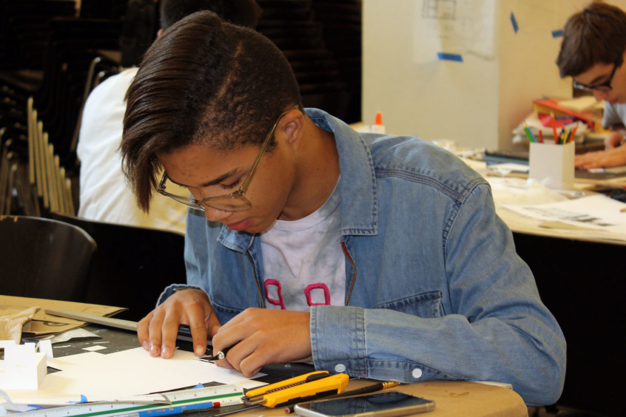 High School students got a taste of the studio experience in our two-week architectural design class developed and taught by CFA Lead Design Educator Tim Hayduk.