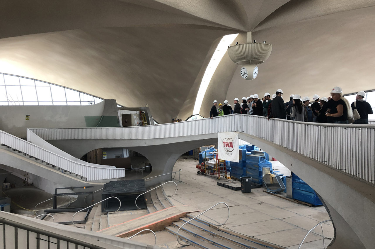 Interior of the TWA terminal.