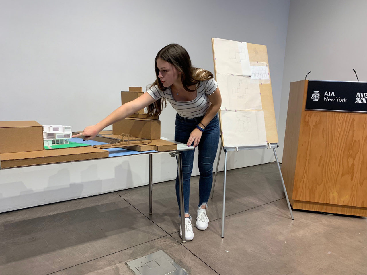 High school students got a taste of the studio experience in our two-week architectural design class developed and taught by Center for Architecture Lead Design Educator Tim Hayduk.  Image credit: Center for Architecture.