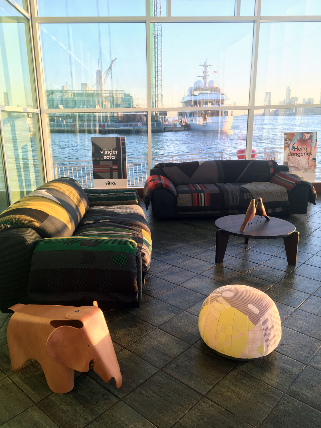 The Heritage Ball lounge generously provided by Vitra. Photo: Center for Architecture.