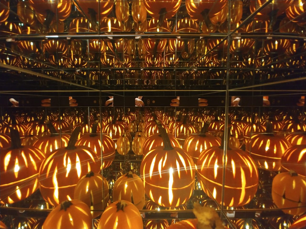 Mitchell Giurgola's infinity pumpkin room. Image courtesy of Mitchell Giurgola.