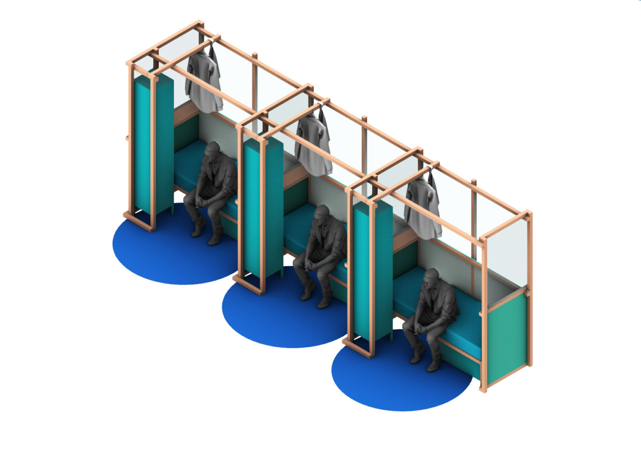 Bed prototype for BRC by Design Advocates. Courtesy of Design Advocates.