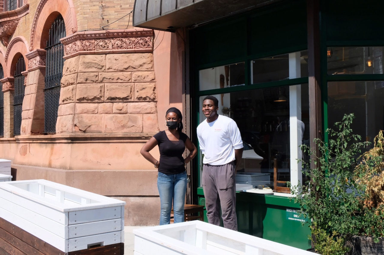 Design Advocates' work for Le Paris Dakar in Crown Heights. Courtesy of Design Advocates.