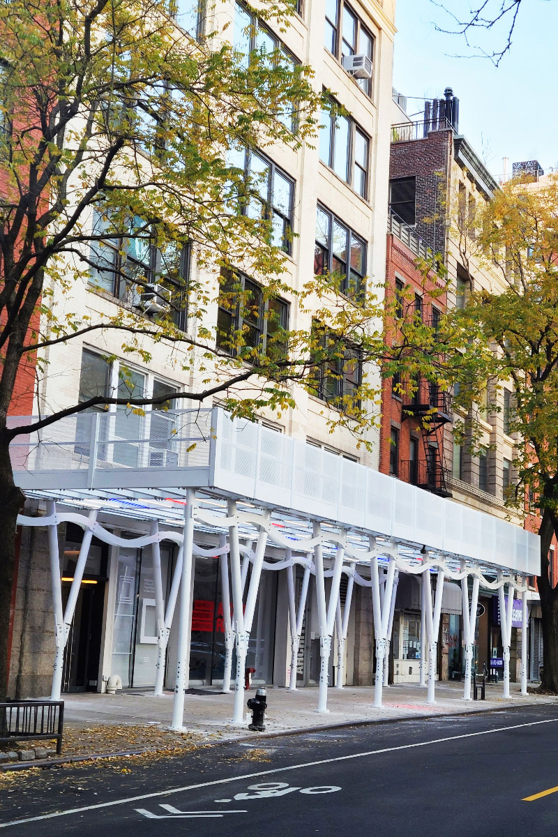 The CanopY by Universal Builders Supply (UBS) installed at the Center for Architecture. Photo: Courtesy of UBS.