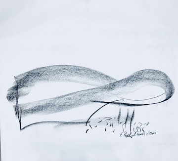 Barclays Center by SHoP Architects, sketched by Frances Halsband.