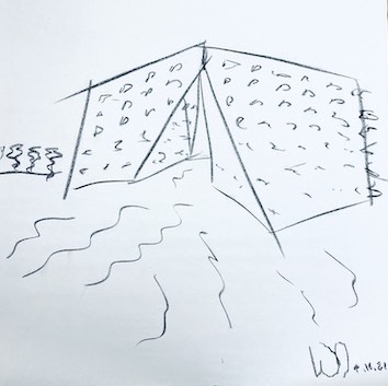 SLUISHUIS by BIG - Bjarke Ingels Group, sketched by Winka Dubbeldam.