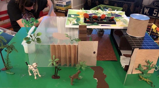 Students used a modified version of the LEED rating system to help guide their green design work in our Green Architecture Student Day program. Image: Center for Architecture.