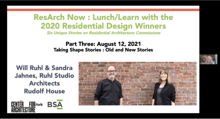 ResArch Now: Lunch/Learn with the 2020 Award Winners, Part 3