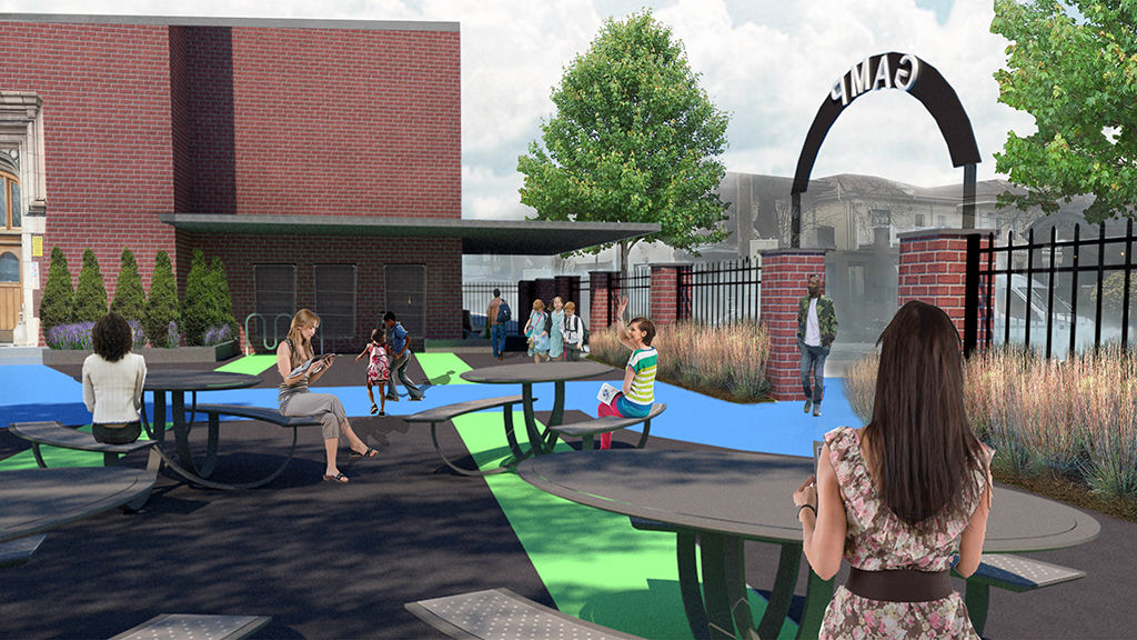 A rendering of the Collaborative’s proposal for the Girard Academic Music Program.