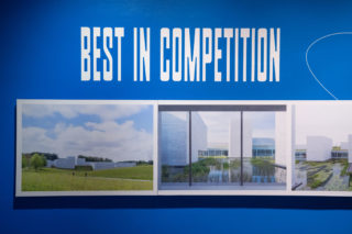 Installation view, AIANY Design Awards 2020-21, Center for Architecture. Photo: Asya Gorovits.