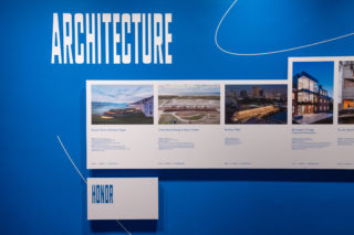 Installation view, AIANY Design Awards 2020-21, Center for Architecture. Photo: Asya Gorovits.