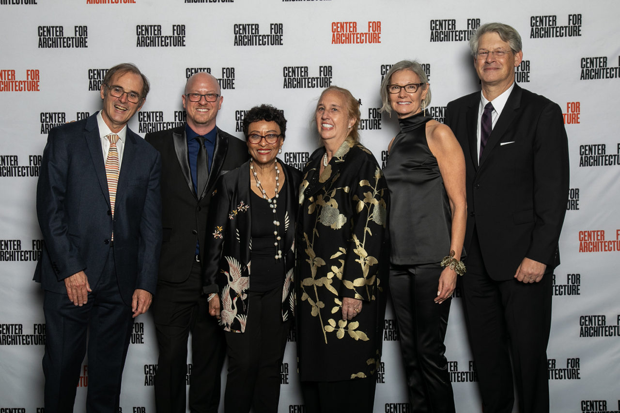 Common Bond 2021 Honorees with AIANY and Center for Architecture leadership. Photo: Sam Lahoz.