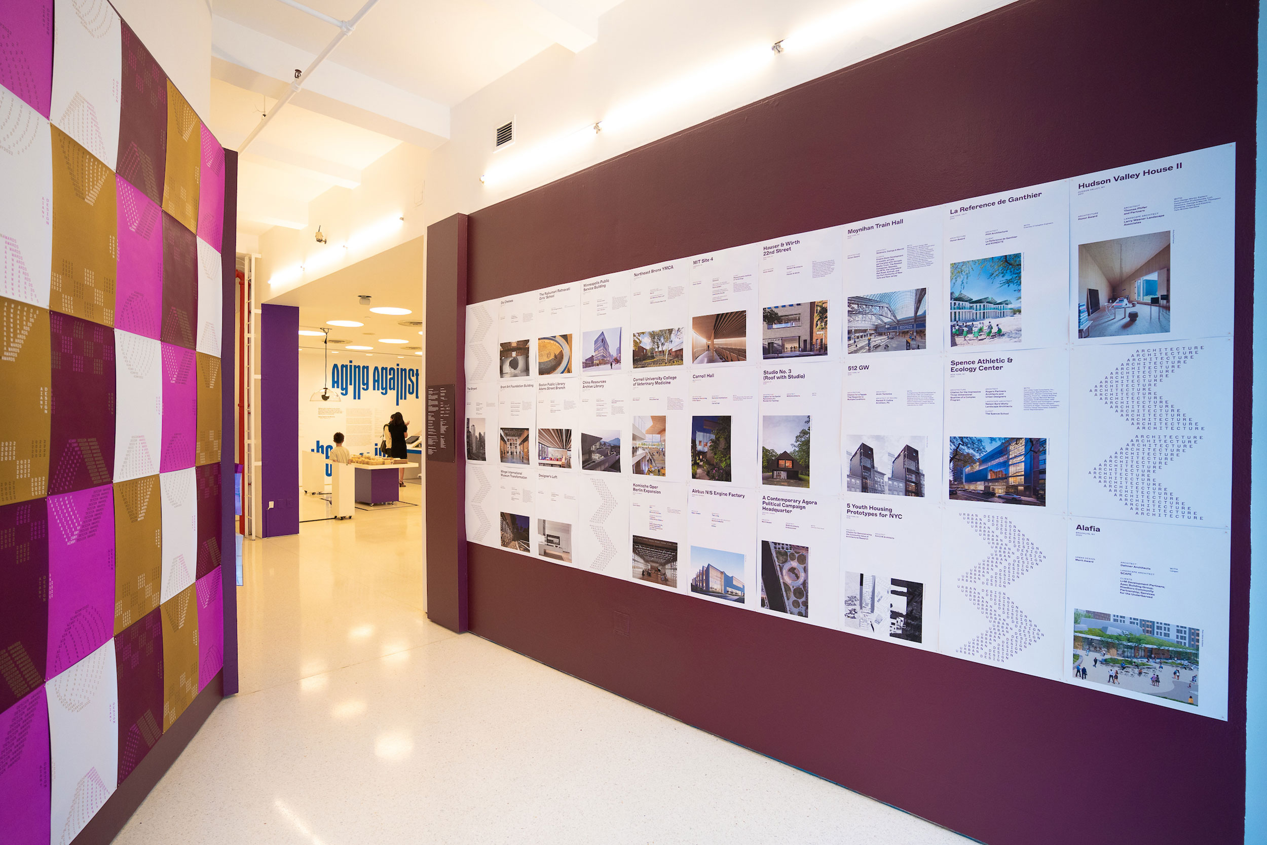 Installation view, AIANY Design Awards 2022, Center for Architecture, 2022.