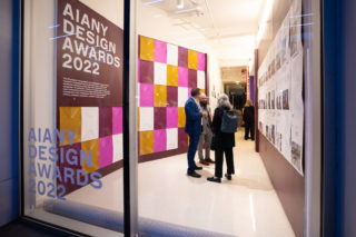 Installation view, AIANY Design Awards 2022, Center for Architecture, 2022.