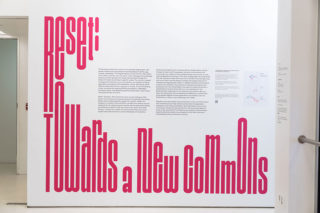 Installation view, Reset: Towards a New Commons, Center for Architecture, 2022.