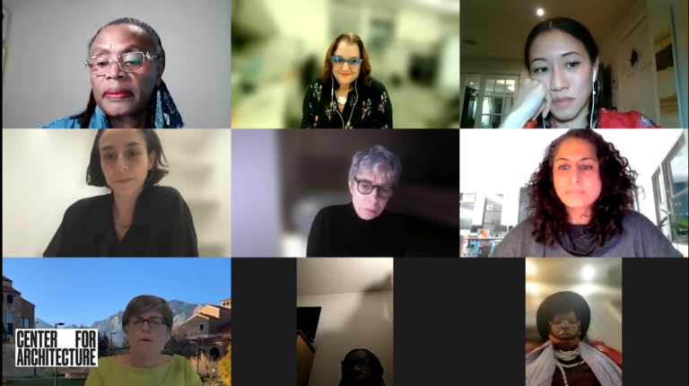 This is an image of the panel at the Public Space Research & Design: Gauging Security Inequities event