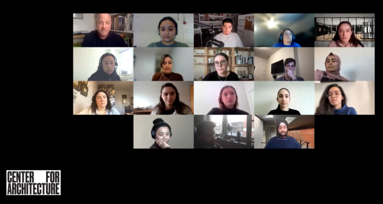 This is an image of student panelists at the 2022 Architecture Student Roundtable.