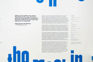 Installation view, Reset: Towards a New Commons, Center for Architecture, 2022.