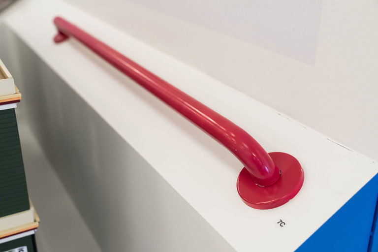 Pink grab bar