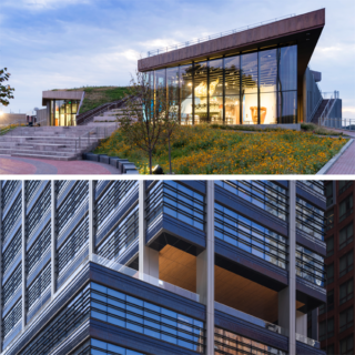 Two architectural photos of FXCollaborative projects