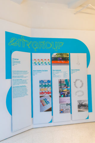 Installation view, New Practices New York, Center for Architecture