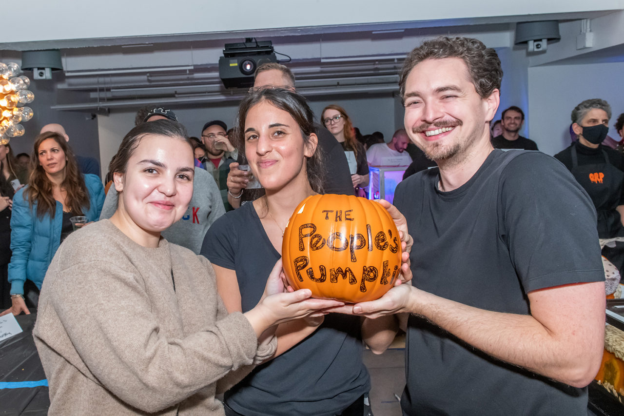 Andrew Franz Architect, winners of the People's Pumpkin. Photo: Matthew Carasella Photography.