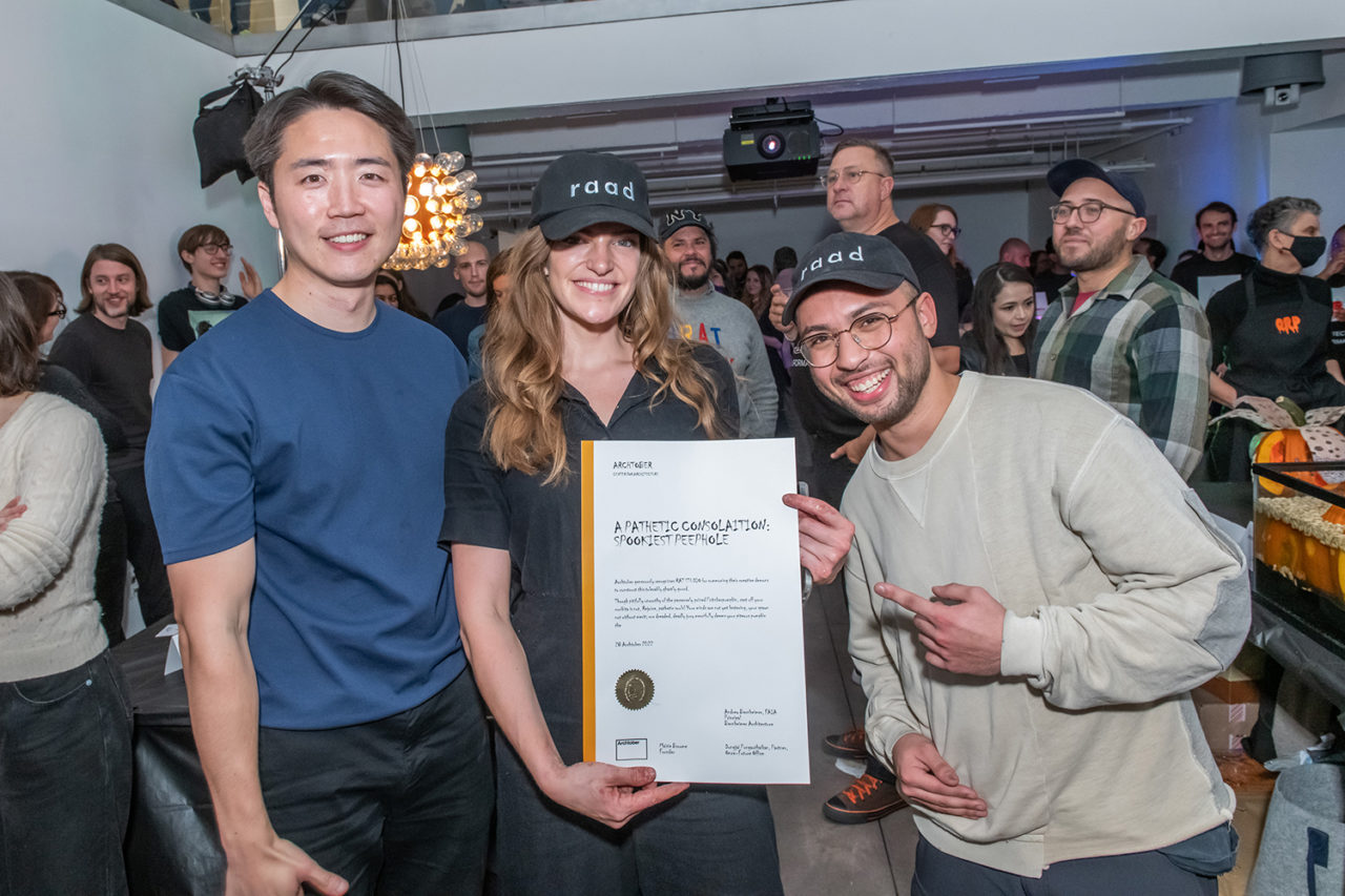 Raad Studios, winners of A Pathetic Consolation: Spookiest Peephole. Photo: Matthew Carasella Photography.