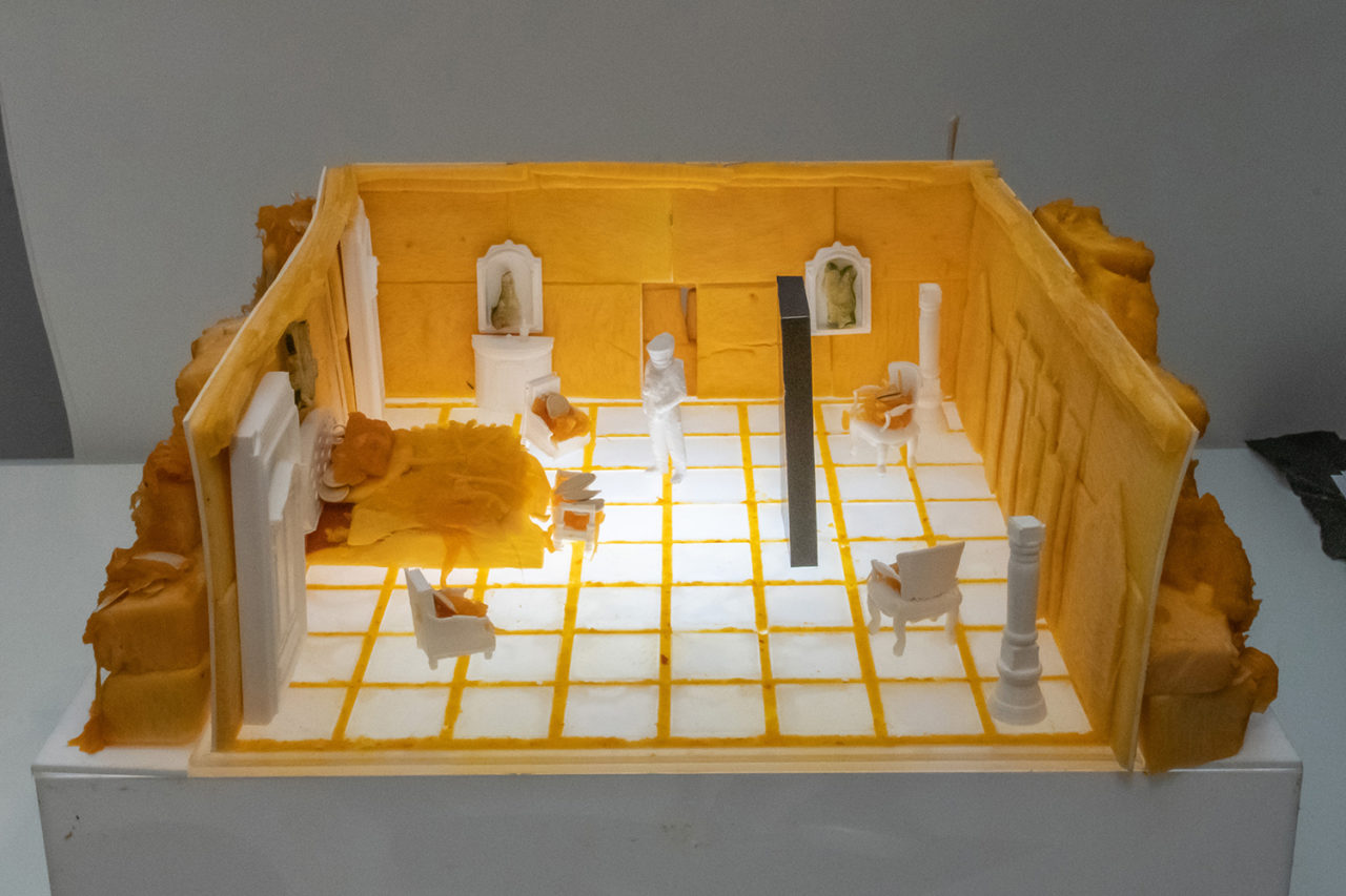 Weiss/Manfredi's 2001: A Space Odyssey-inspired pumpkin. Photo: Matthew Carasella Photography.