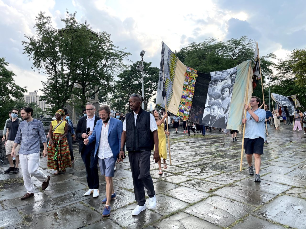 Drum Arbor: Walter Hood President’s Medal Installation by BRANDT : HAFERD with the Architectural League of New York (2021). Image courtesy of BRANDT : HAFERD. 
