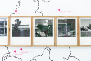 Installation view, CAMPUS AULA: Educational Architecture in Latin America, Center for Architecture, 2023.
