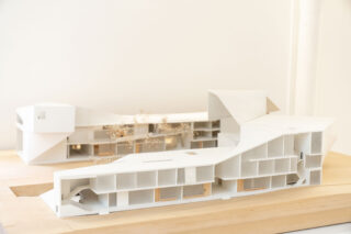 Installation view, CAMPUS AULA: Educational Architecture in Latin America, Center for Architecture, 2023.